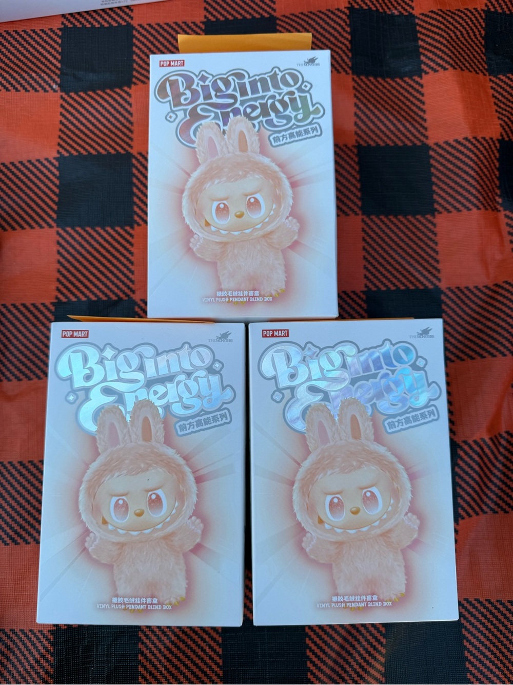 NWT POP MART Big Into Energy Labubu Set of 3 — Love, Happiness & Hope